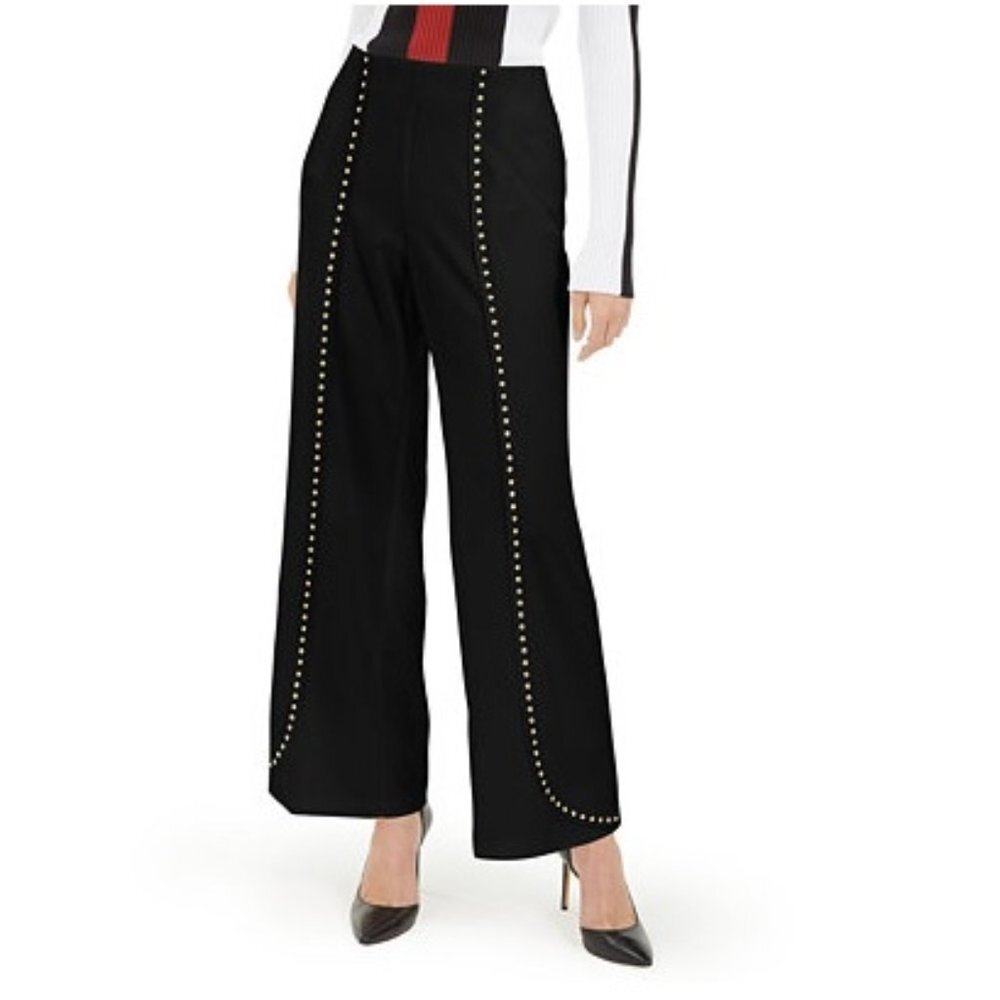 Inc Studded Wide-Leg Pants